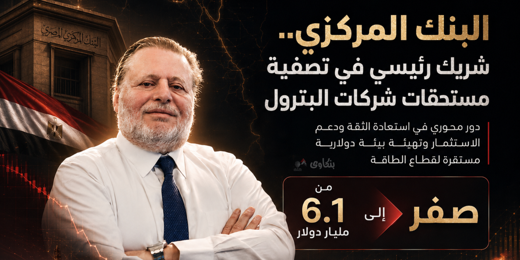 البنك المركزي.. شريك رئيسي في تصفية مستحقات شركات البترول وعودة الثقة لقطاع الطاقة